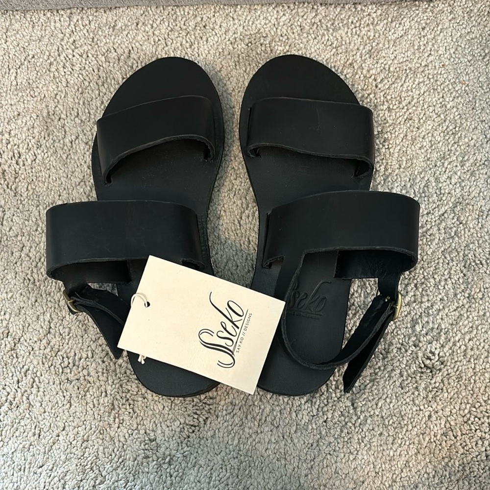 Black SSeko sandals